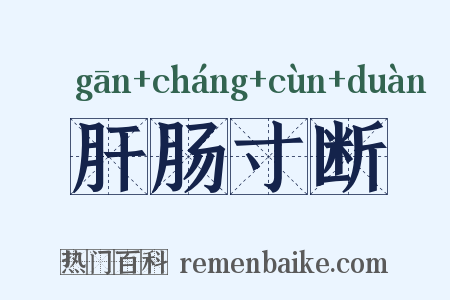 肝肠寸断是什么意思的图片